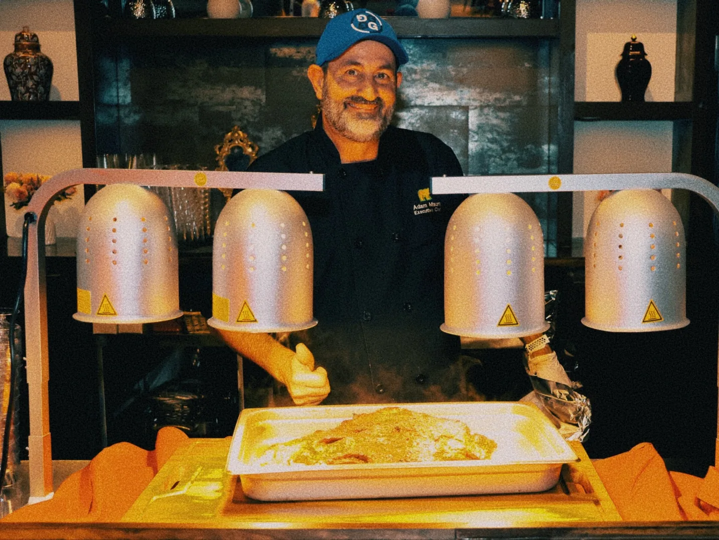 Chef Adam Mauro Thumbs Up during the grand opening of The Venue Clermont